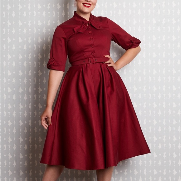 Miss Candyfloss Dresses & Skirts - Miss Candyfloss Lea dress in Wine